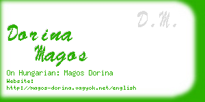 dorina magos business card